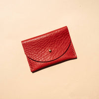 Cardholder in Tomato Leather