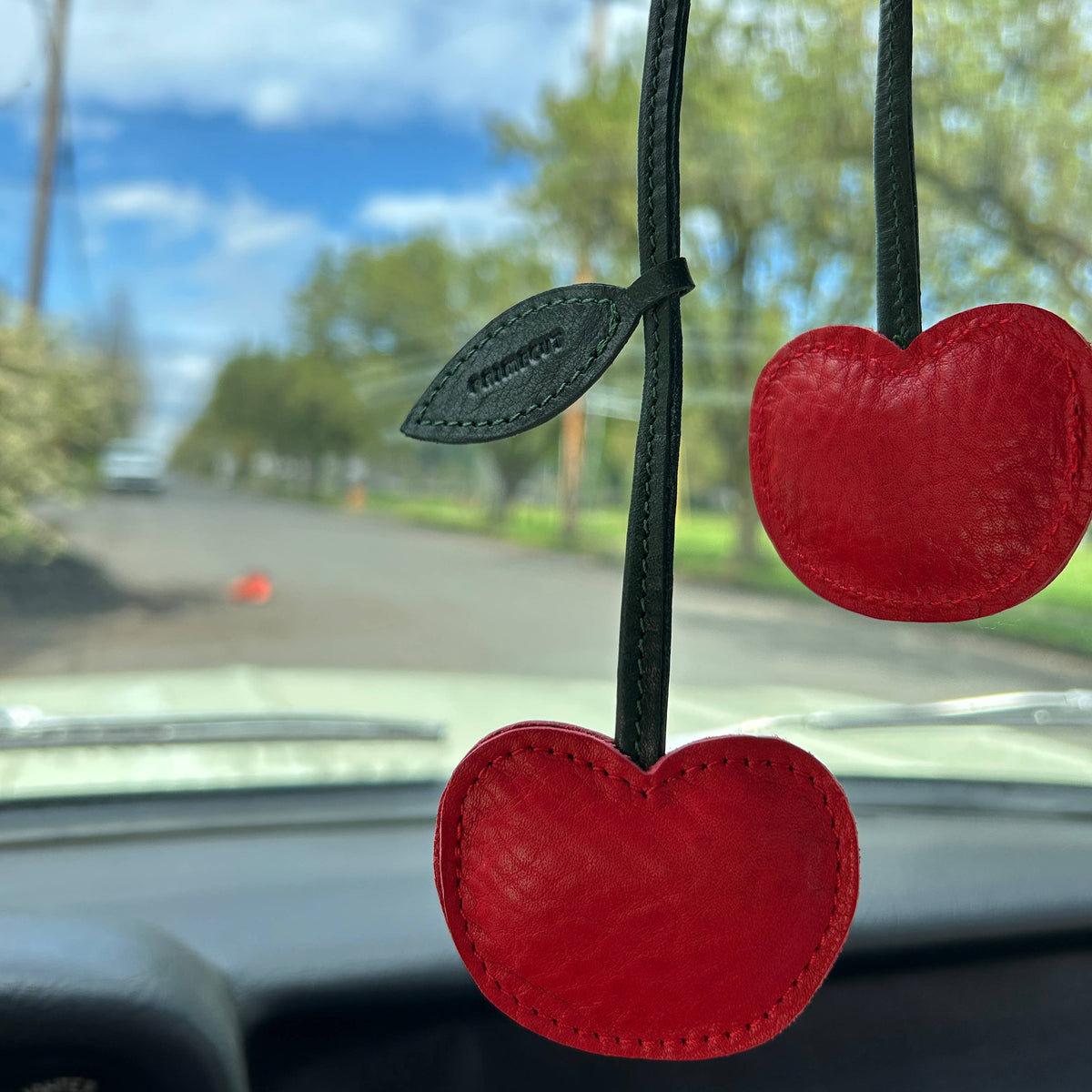 Bag Charm in Cherry