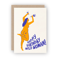 Happy Birthday Wild Woman Card