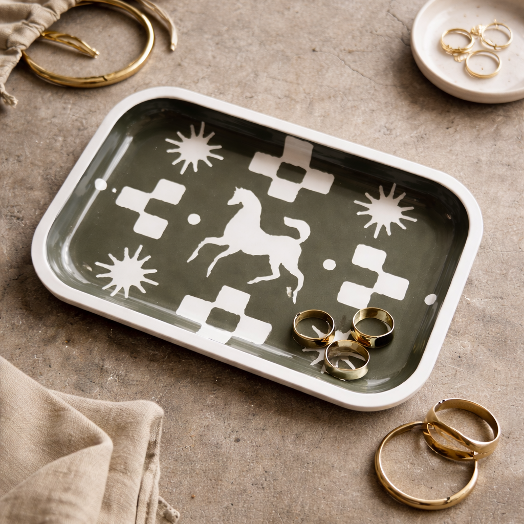 Year Of The Horse Tin Tray