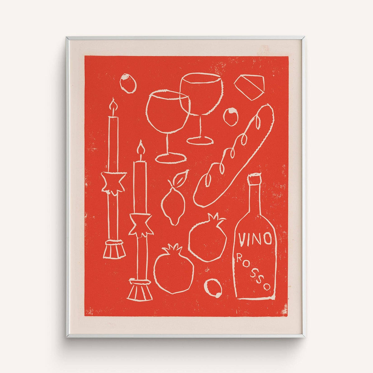 Vino Rosso Art Print