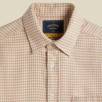 Abstract Pied Poule Shirt in Cream