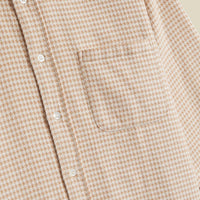 Abstract Pied Poule Shirt in Cream