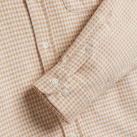 Abstract Pied Poule Shirt in Cream