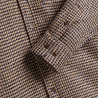 Abstract Pied Poule Shirt in Navy
