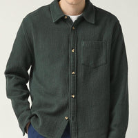 Waffle LS Shirt in Green