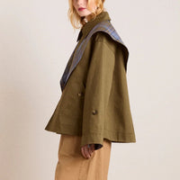 Jerry Crop Reversible Trench Coat