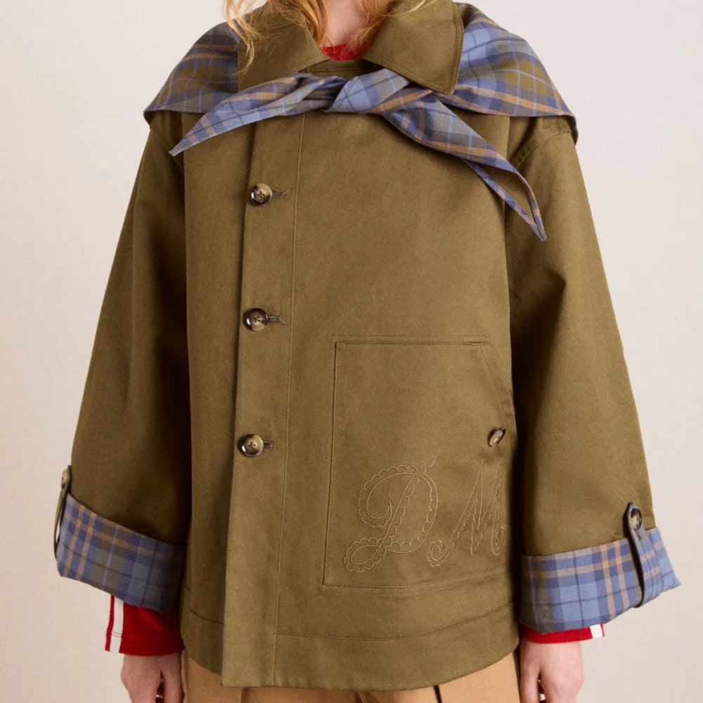 Jerry Crop Reversible Trench Coat