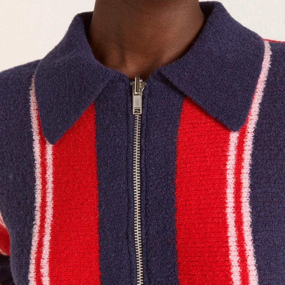 Bibi Reversible Cardigan in Red