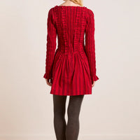 Raphaela Mini Dress in Red Stripe