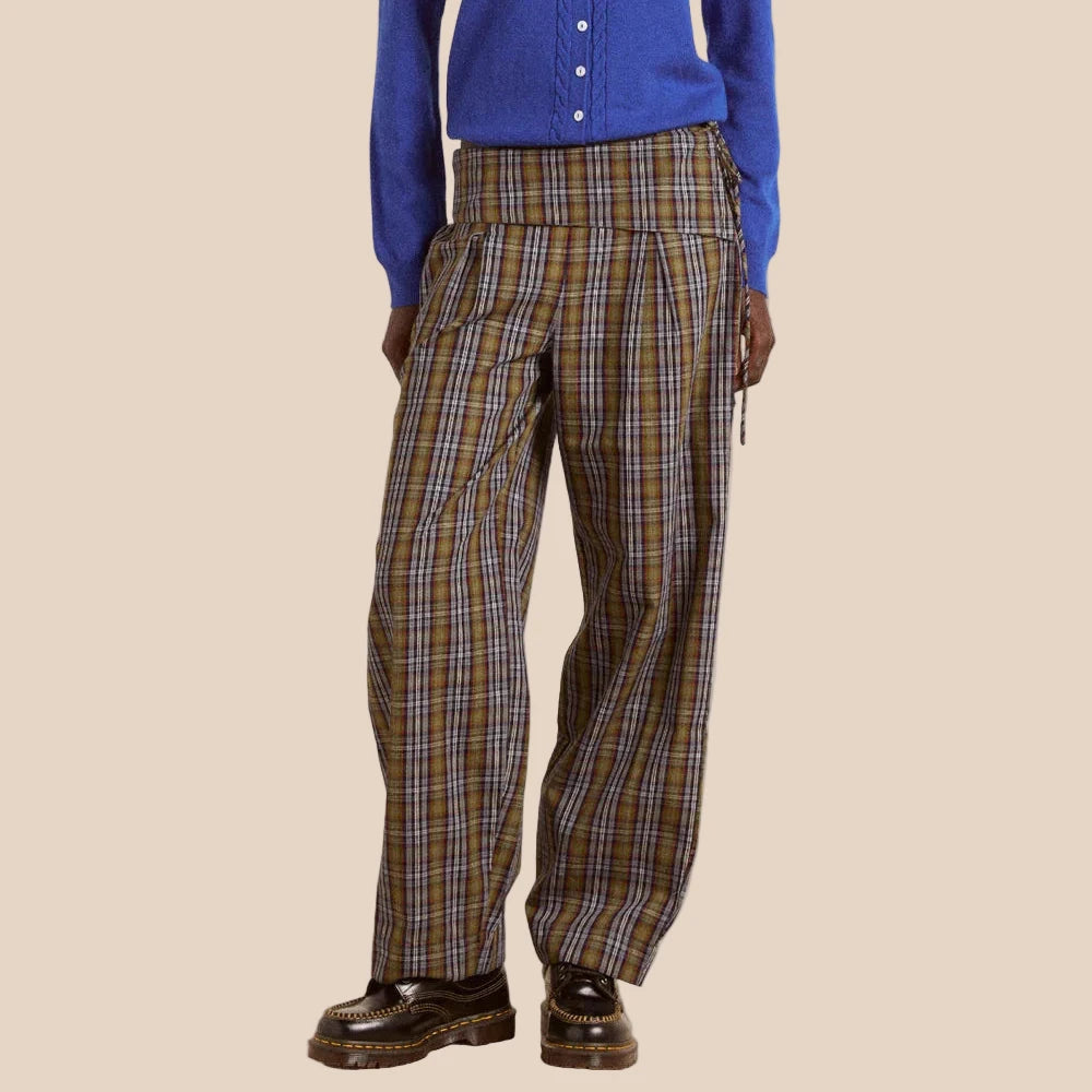 Fia Trousers in Multi Check