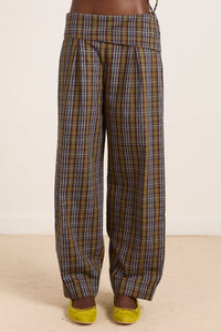 Fia Trousers in Multi Check