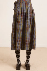 Josie Midi Skirt in Multi Check