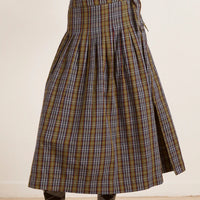 Josie Midi Skirt in Multi Check