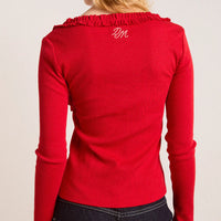 Varsha Cardigan in Cherry