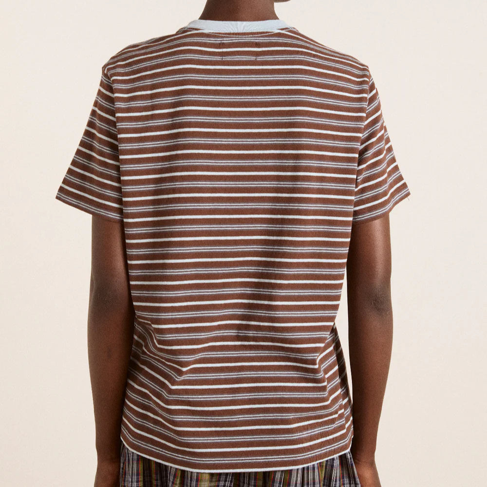 Ariel Relaxed Tee in Stripe