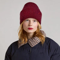 DM Logo Beanie in Burgundy