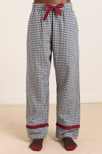 Antonia PJ Set in Navy Gingham