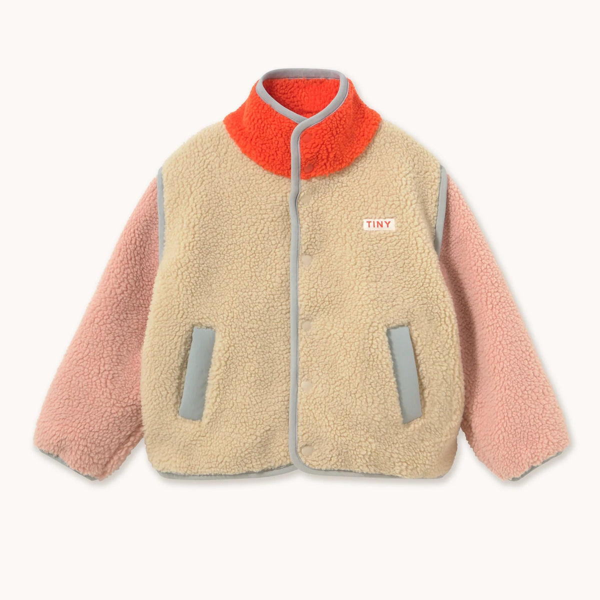 Color Block Sherpa Jacket