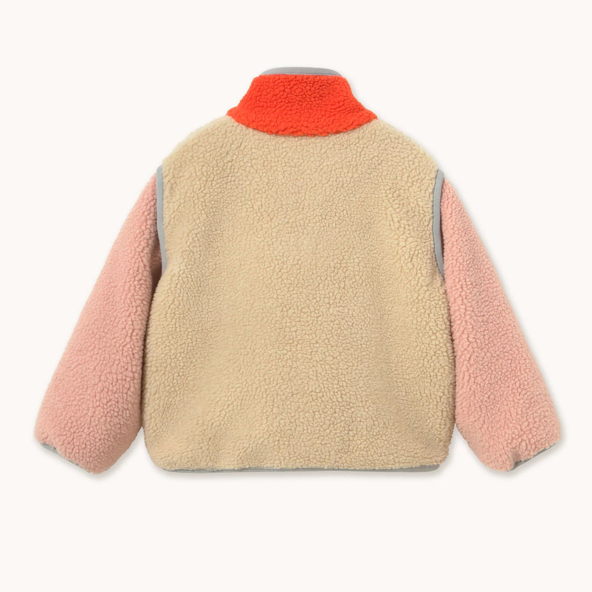 Color Block Sherpa Jacket