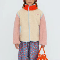 Color Block Sherpa Jacket