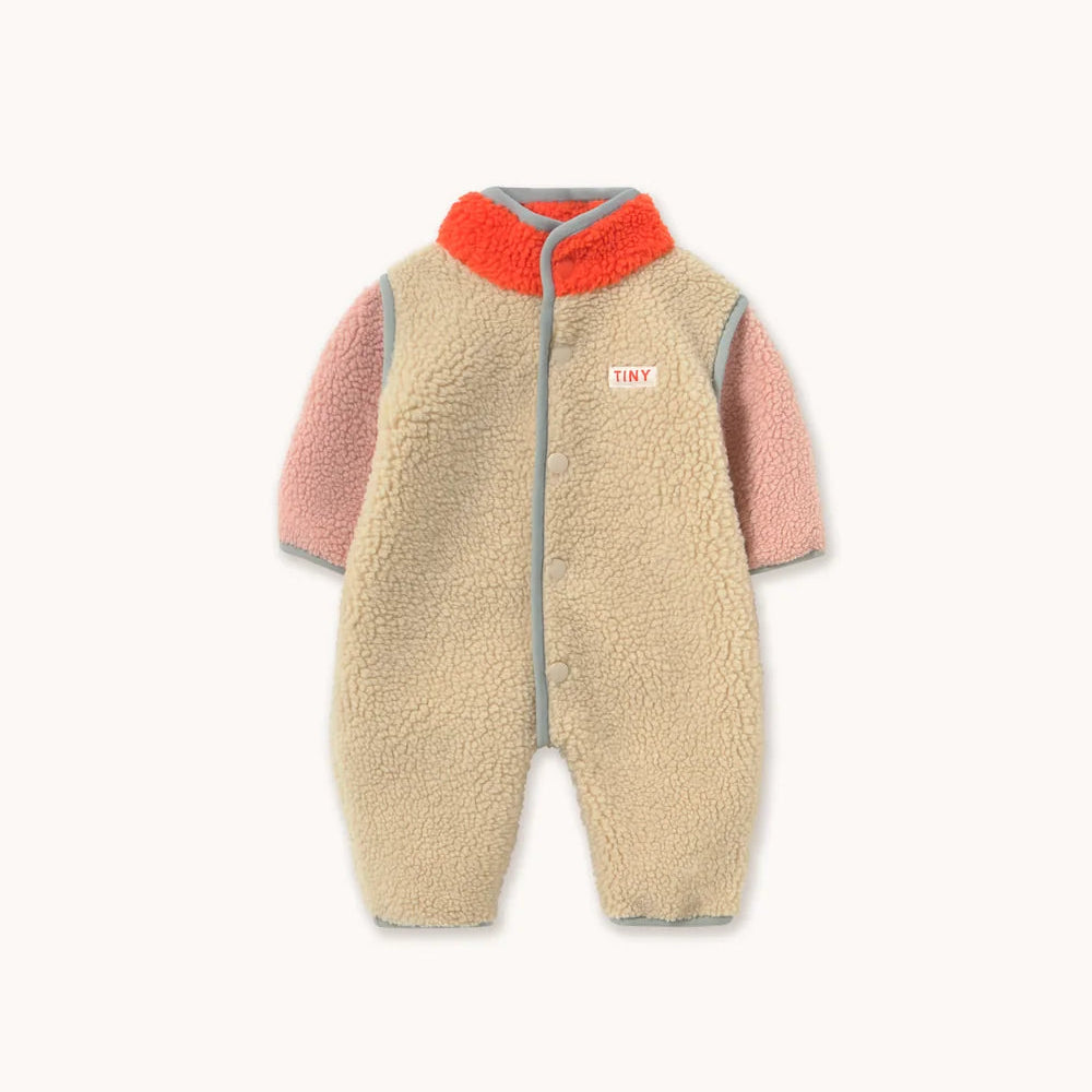 Color Block Sherpa One-Piece