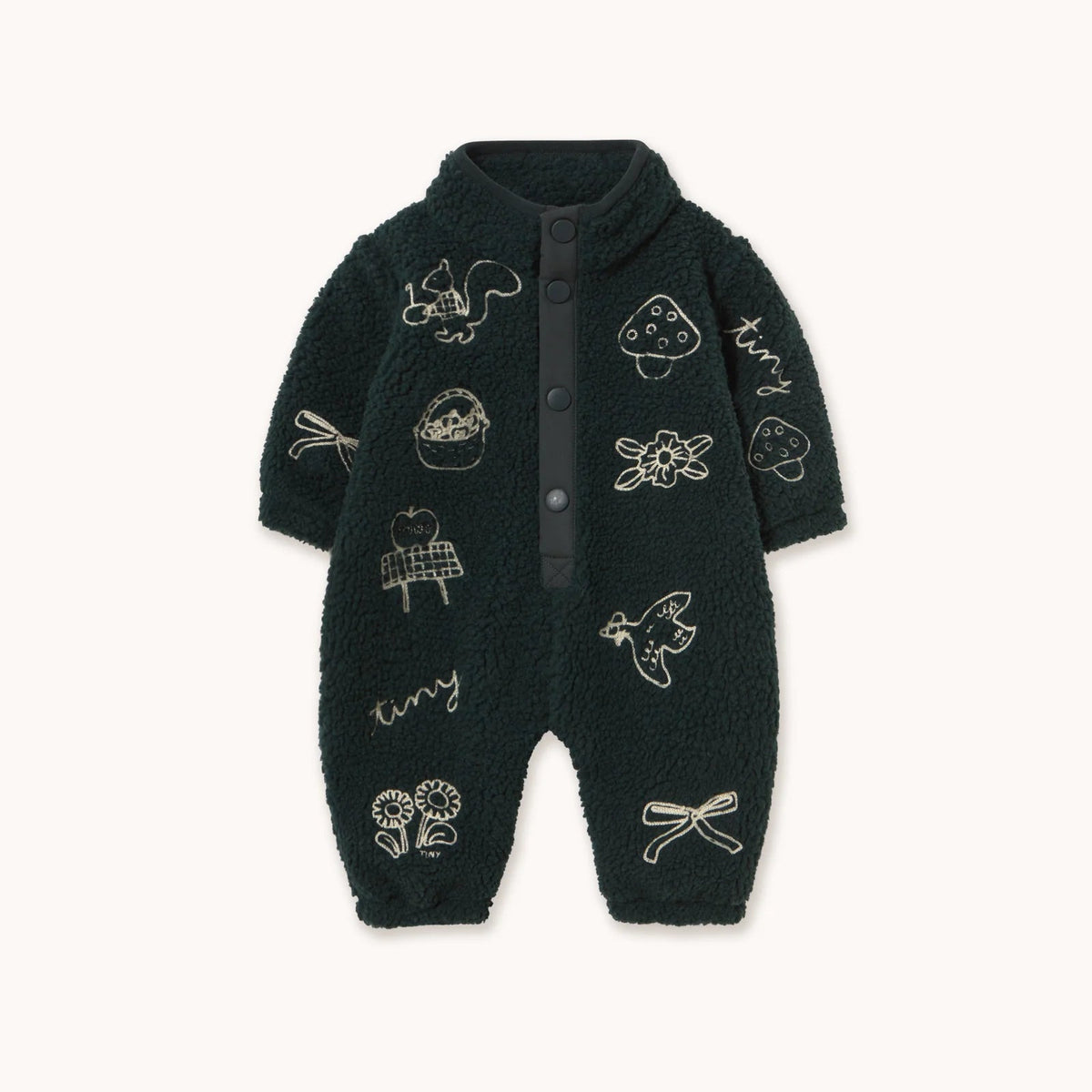 Tiny Apples Sherpa One-Piece