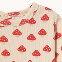 Mini Mushrooms Rib Baby Dress