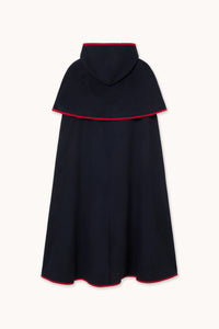 Hooded Cape in Navy