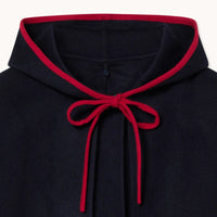 Hooded Cape in Navy