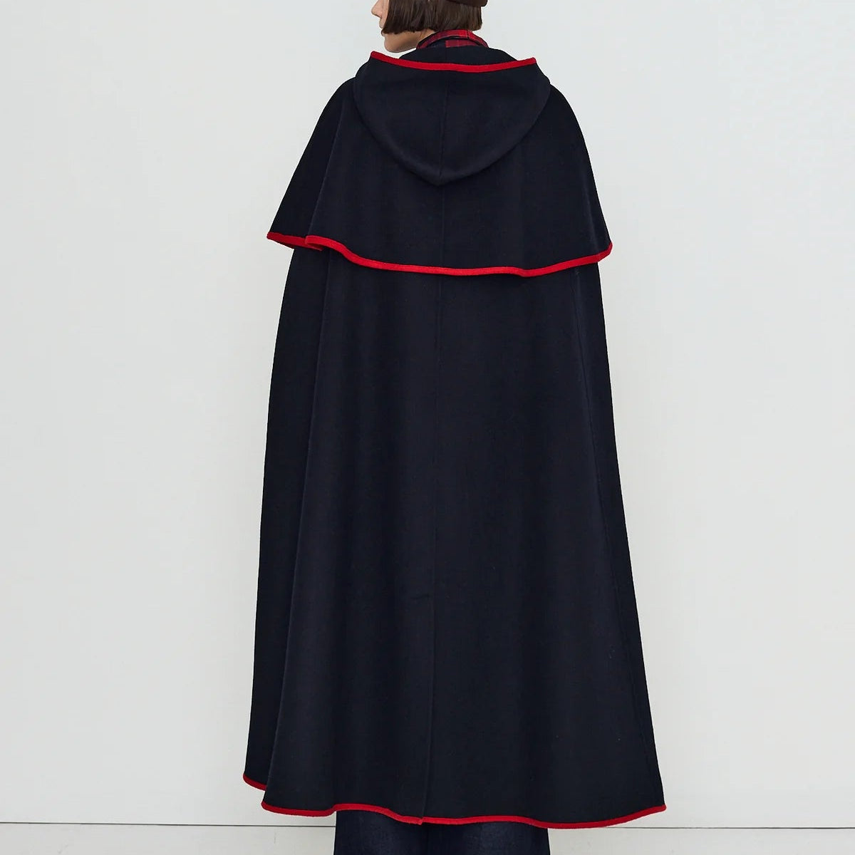 Hooded Cape in Navy