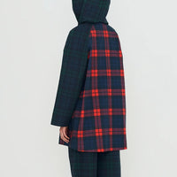Check Hooded Trench
