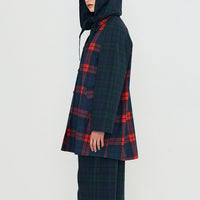 Check Hooded Trench