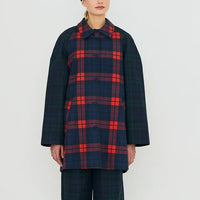 Check Hooded Trench