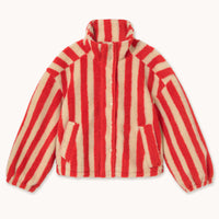 Wide Stripes Sherpa Jacket