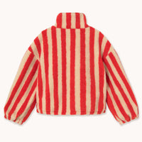 Wide Stripes Sherpa Jacket