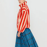 Wide Stripes Sherpa Jacket