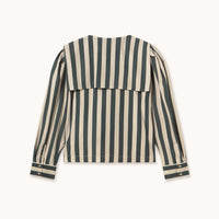 Striped Sailor Neck Blouse