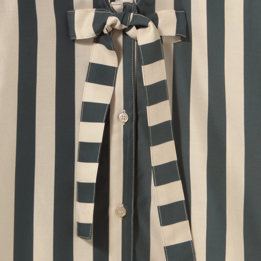 Striped Sailor Neck Blouse