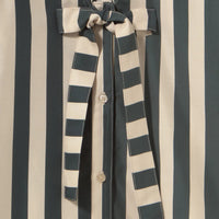Striped Sailor Neck Blouse