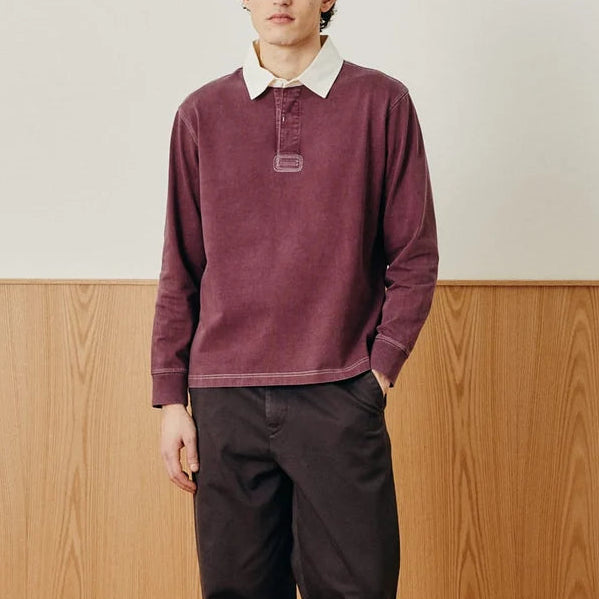 Rugby Longsleeve in Wine