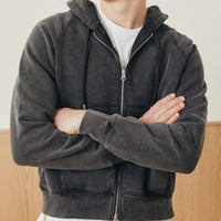 Heavyweight Zip Hoodie in Black