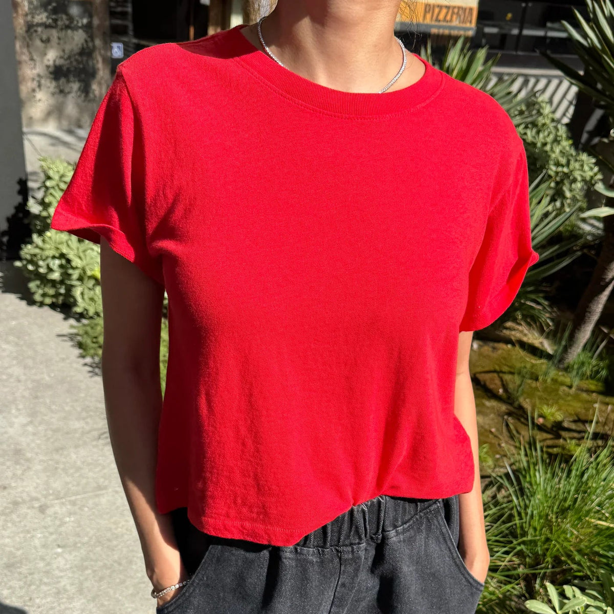 Airy Darling Tee in Tomato