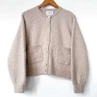 Amélie Alpaca Cardigan in Smoke