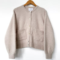 Amélie Alpaca Cardigan in Smoke