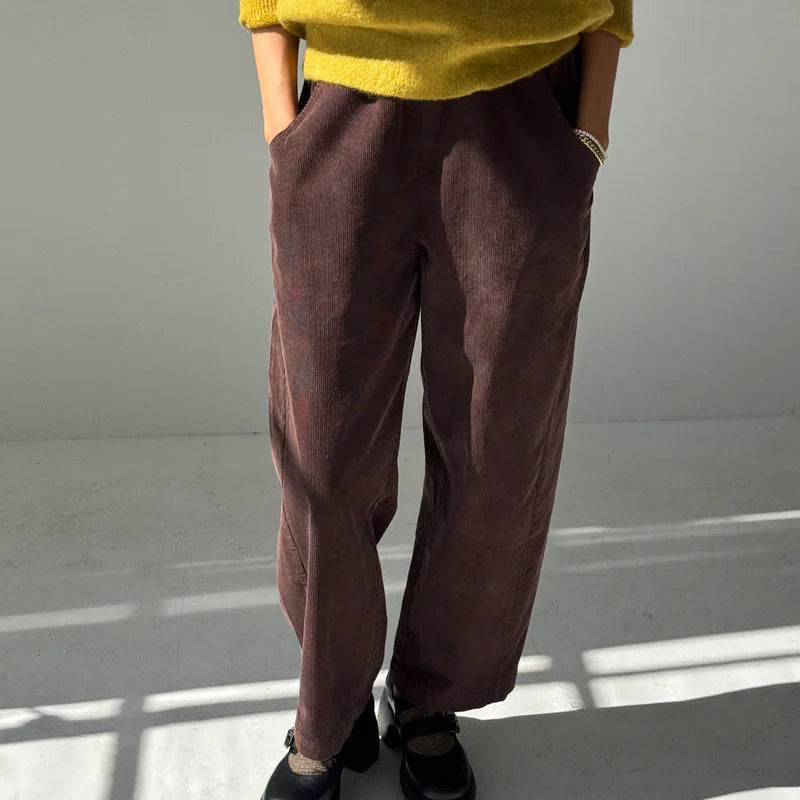 Corduroy Arc Pants in Chocolate