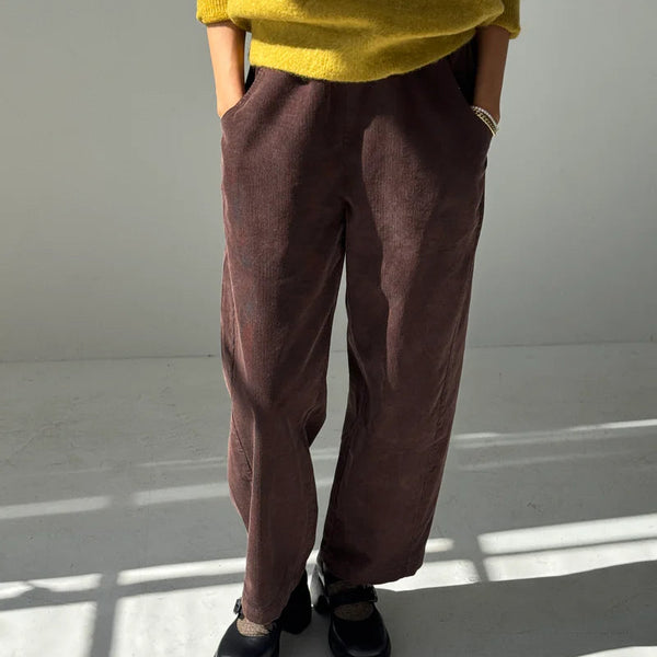 Corduroy Arc Pants in Chocolate