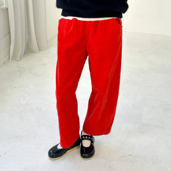 Corduroy Arc Pants in Flame