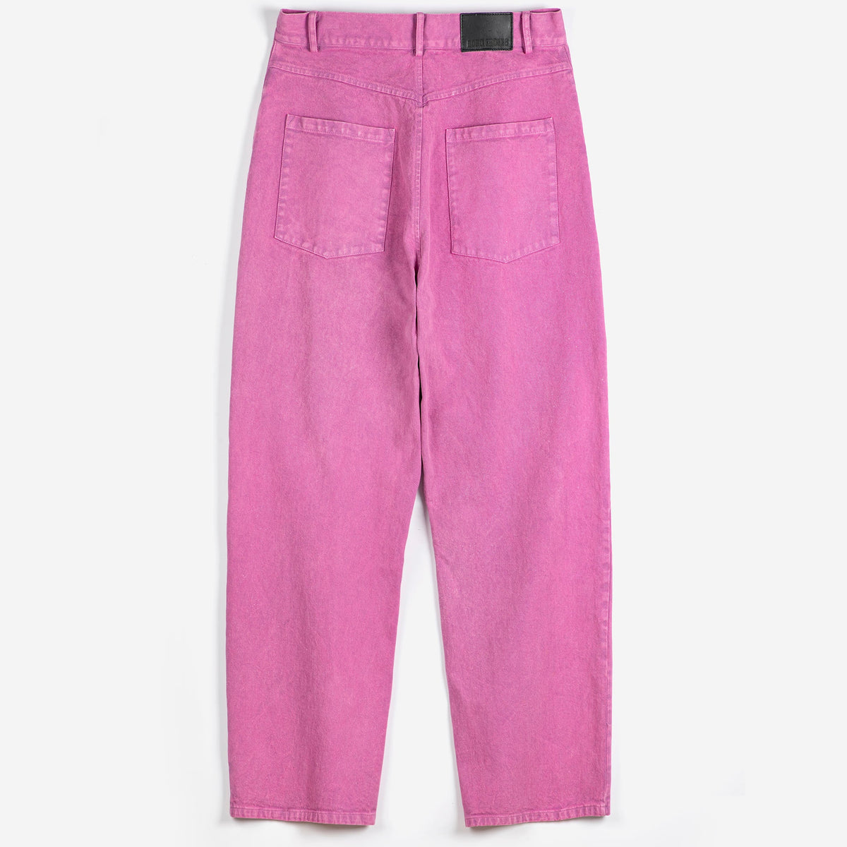 Washed Twill Boot Cut Pants in Hot Pink