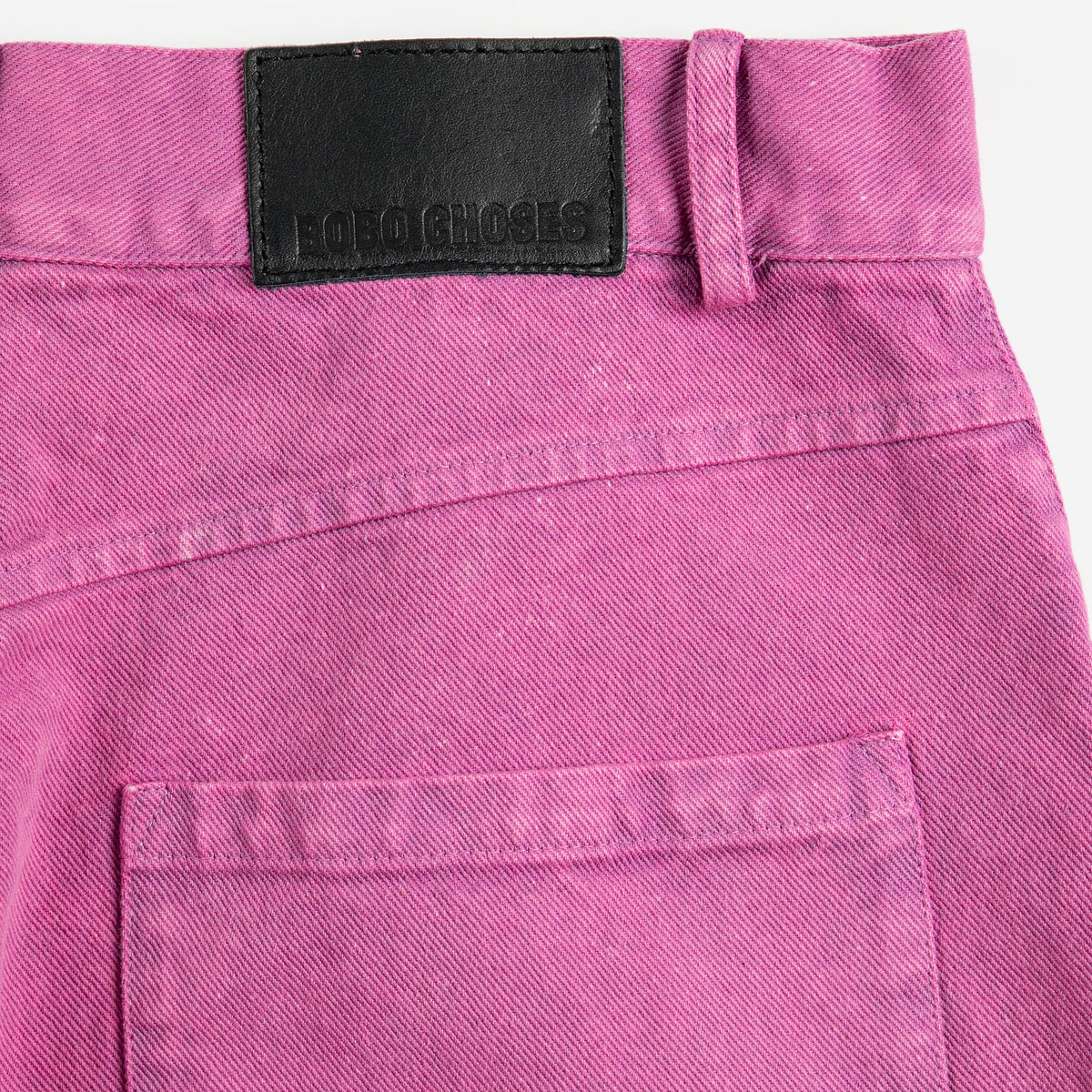 Washed Twill Boot Cut Pants in Hot Pink